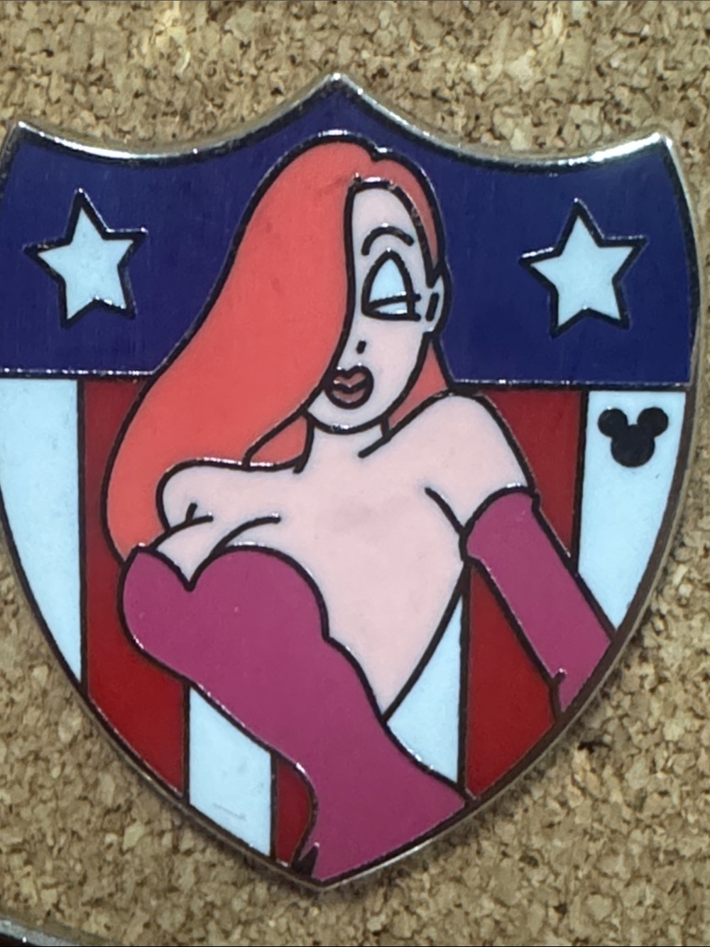 5/$25 Disney Who Framed Roger Rabbit? Patriotic Jessica Rabbit Pin